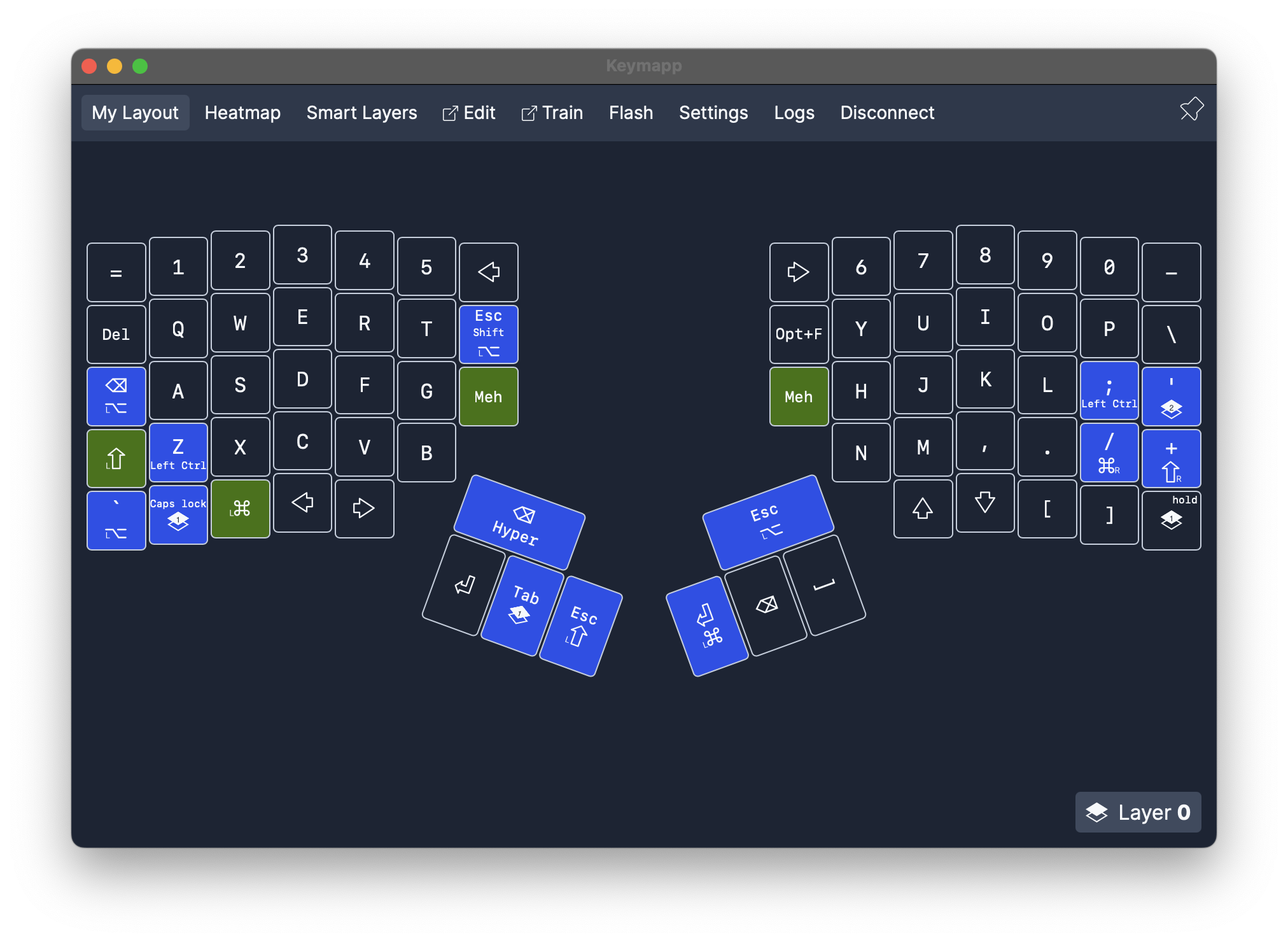 Moonlander layout